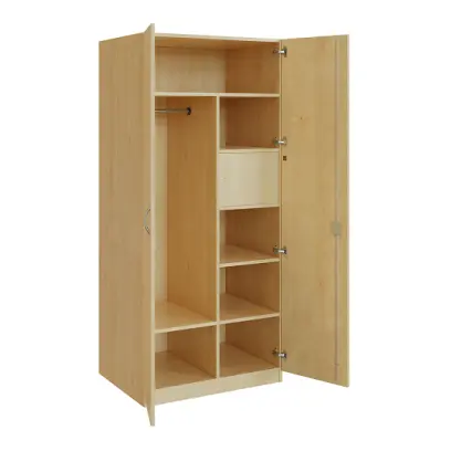 Q 26-80 skříň šatní, 2-dvéřová, 800x600x1800mm, javor horský